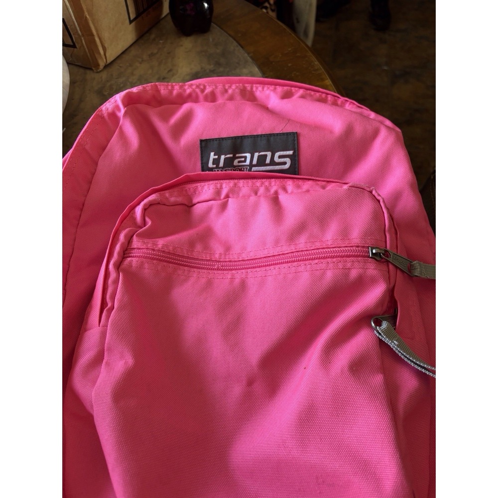 Retro Trans Jansport Backpack Flourescent Pink No Tags But Appears Unused